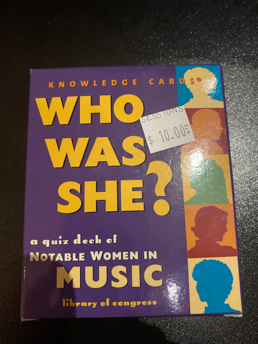 Who is she? - quiz deck of notable women in music