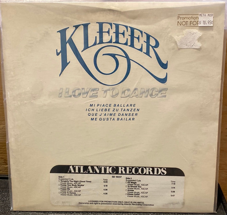 Kleeer - I love to Dance USED VINYL