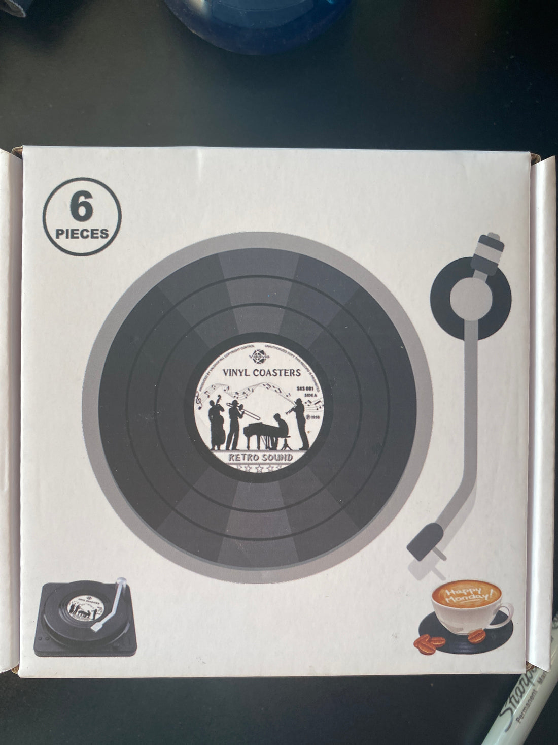 Vinyl coasters