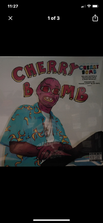 Tyler the Creator - Cherry Bomb 8 PAGE BOOKLET & TRANSLUCENT BLUE VINYL
