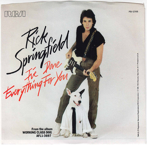 Rick Springfield - I’ve done everything for you 7” sealed