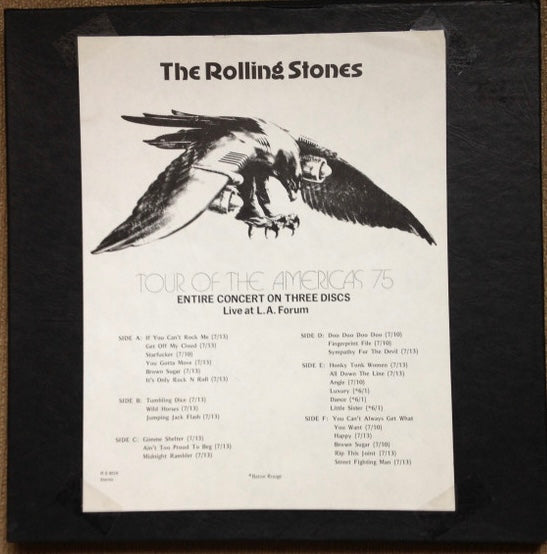 Rolling Stones - tour of the Americas 75