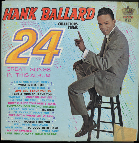 Hank Ballard 24 great songs USED VINYL