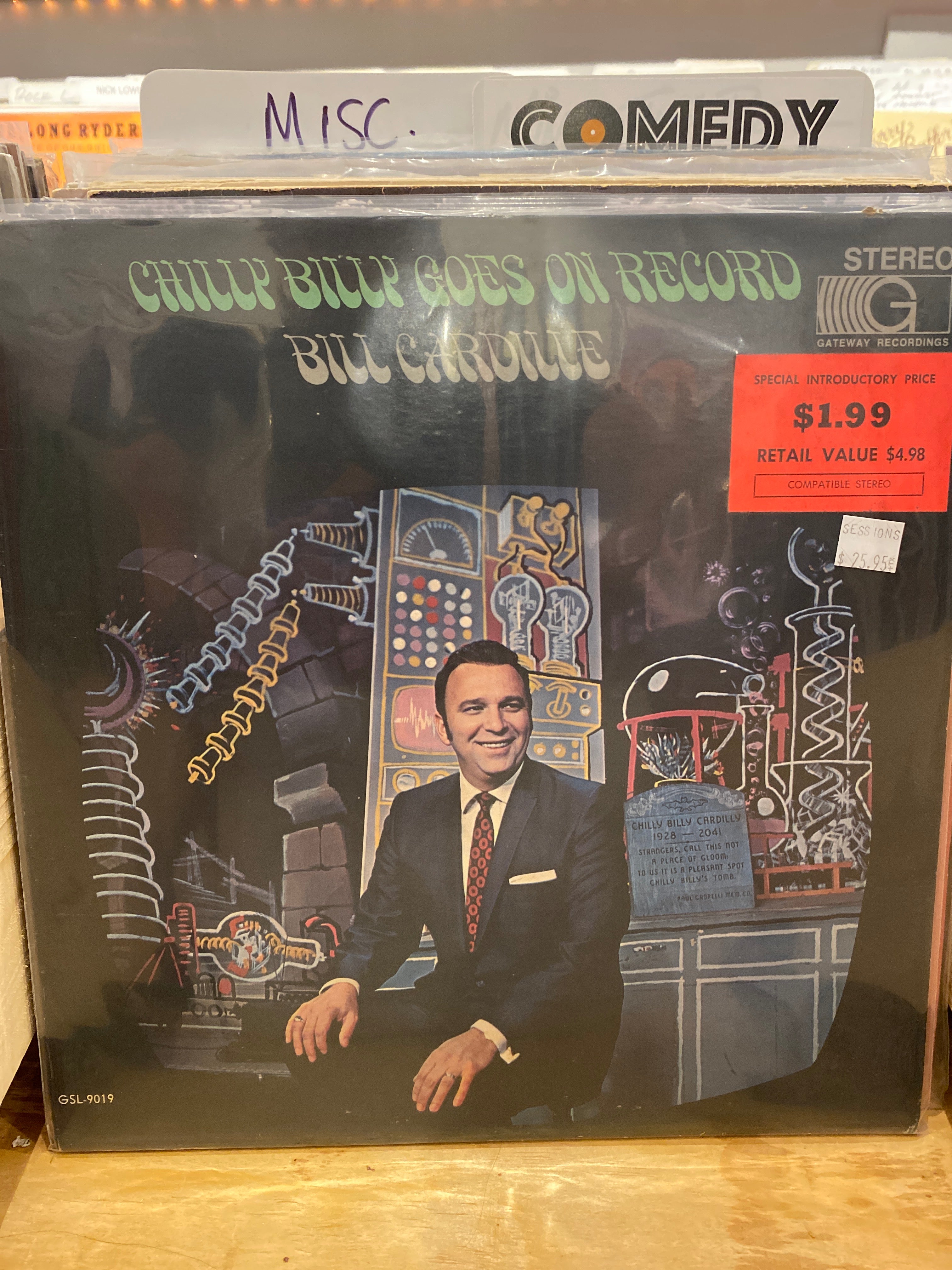 Chilly Billy goes on record - bill cardille – Sessions Vinyl Room