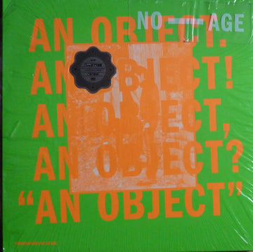 No Age- An Object